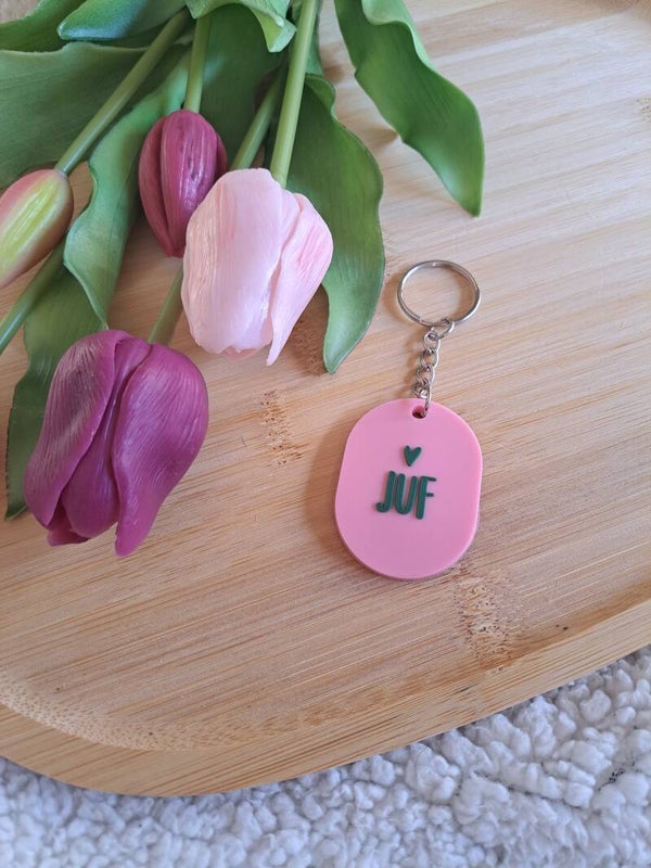 Sleutelhanger juf
