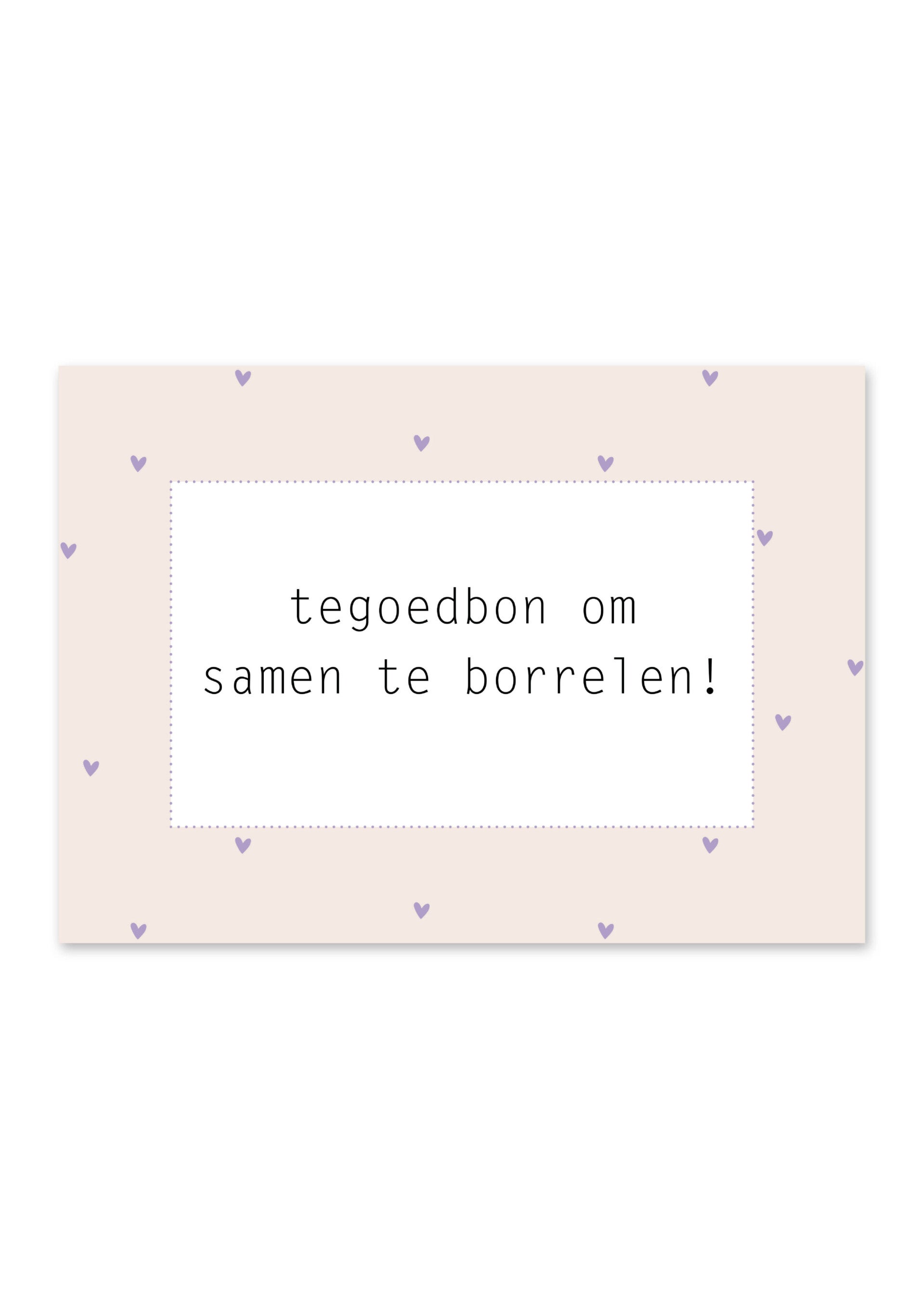 Tegoedbon samen borrelen