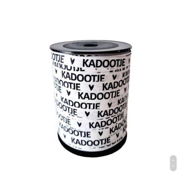 Kadootje wit lint 5 meter