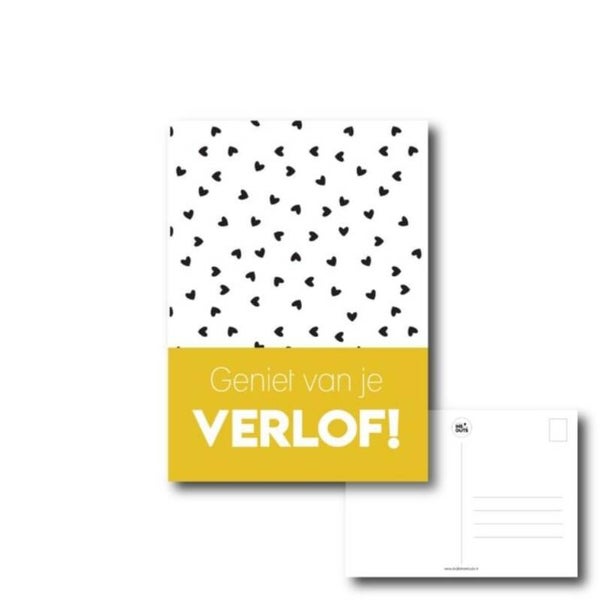 Geniet van je verlof ansichtkaart