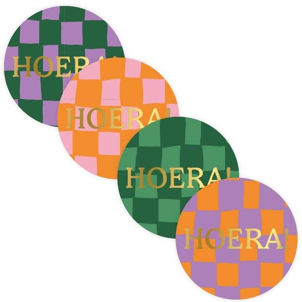 Sticker hoera geblokt