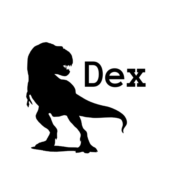 Gepersonaliseerde naam sticker dino groot