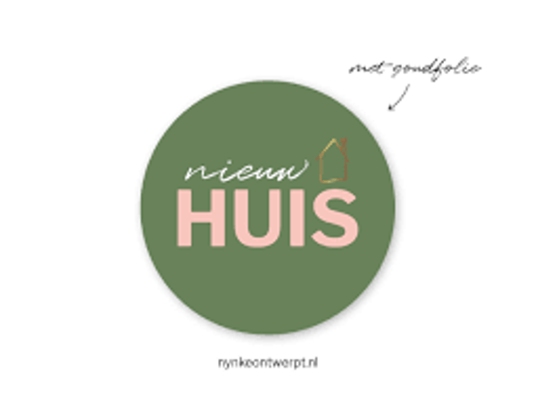 Nieuw huis sticker