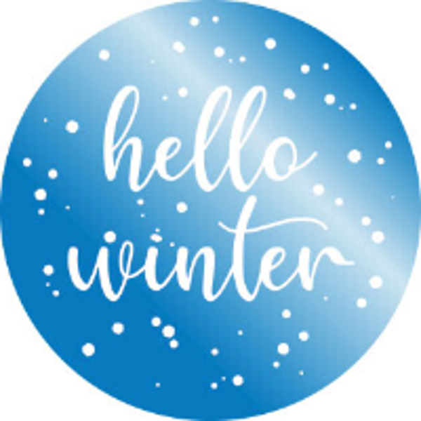 Hello winter sticker sale