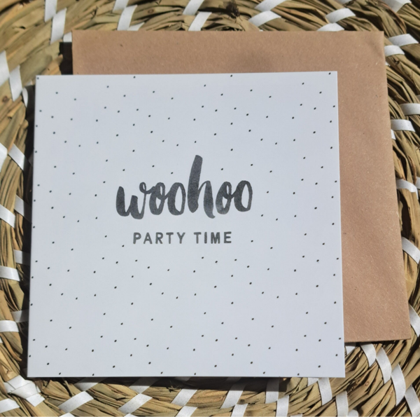 Party time - dubbele kaart