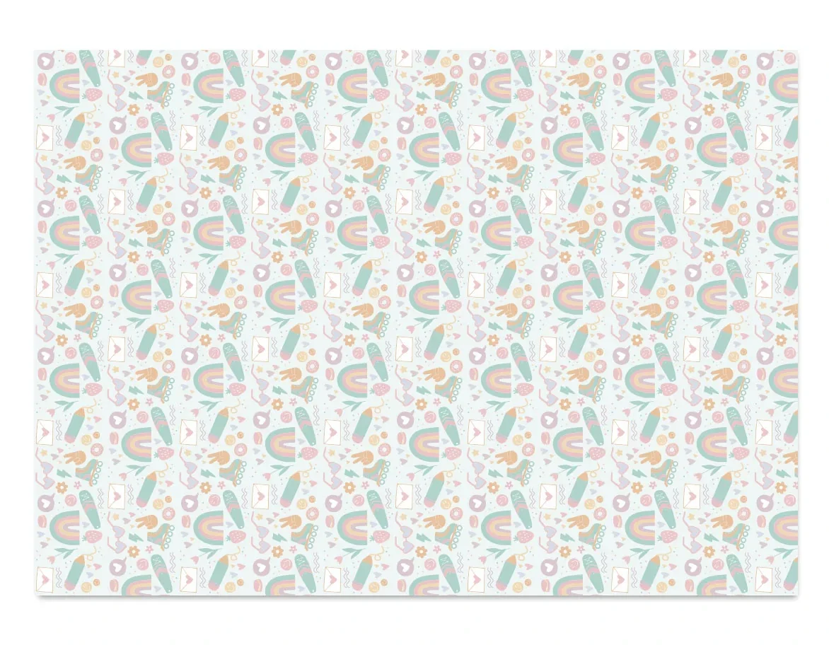 Kadopapier sunset doodles 3 vellen