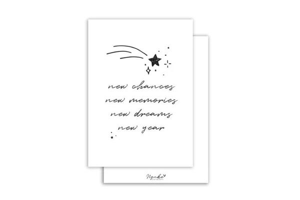 New chances zwart ansichtkaart sale