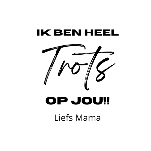 Gepersonaliseerde sticker Trots