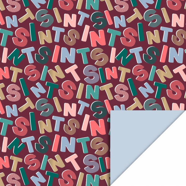 Letters sint kadopapier