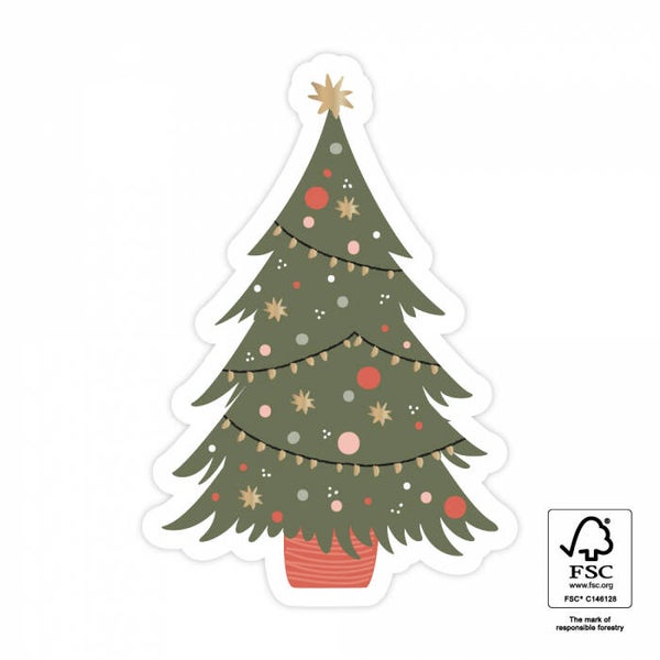 Kerstboom sticker