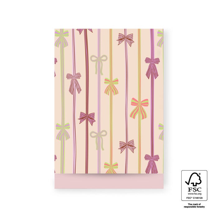 Cadeauzakje bow parade peach