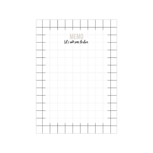 Note block memo stationary