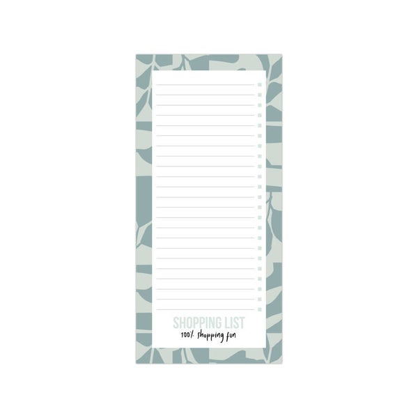Note block shopping list stationary