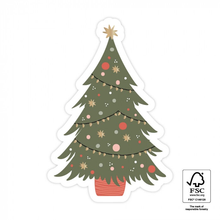 Kerstboom sticker