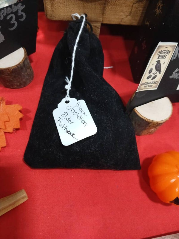 Elder Futhark Obsidian Runes
