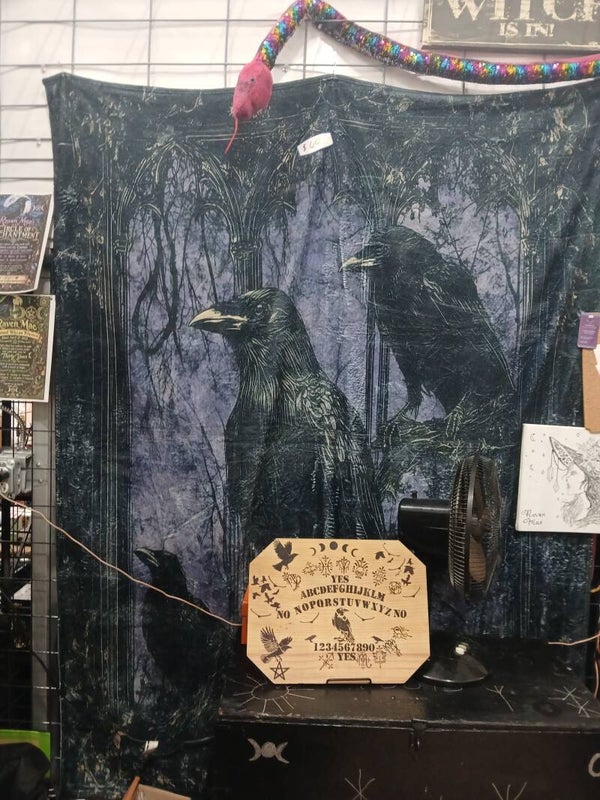 large Raven Blanket