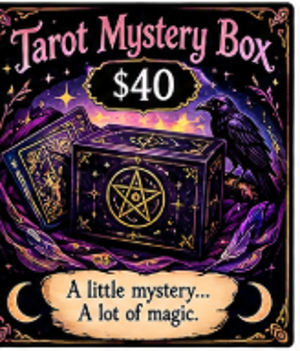 Raven Divine Tarot Box Intuitively Filled Box