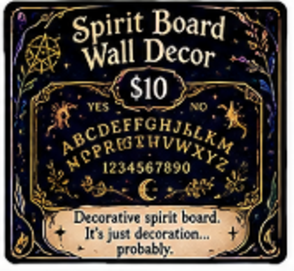Spirit Board Wall Decor