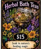 Herbal Bath Tea Jars