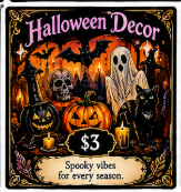 Halloween wall or door decorations