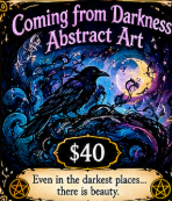 Coming from Darkness Abstract art
