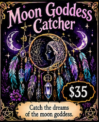 Moon Goddess Dreamcatcher