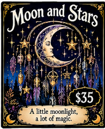 Ravens Moon and Stars Theme Catchers