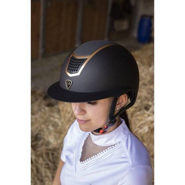 Casque Equithème Airy L rose gold/noir