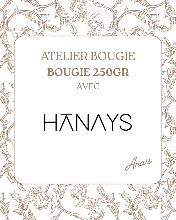 Atelier bougie - Créations d'une bougie en cire végétale - Mardi 11 août -  15h30-17h30
