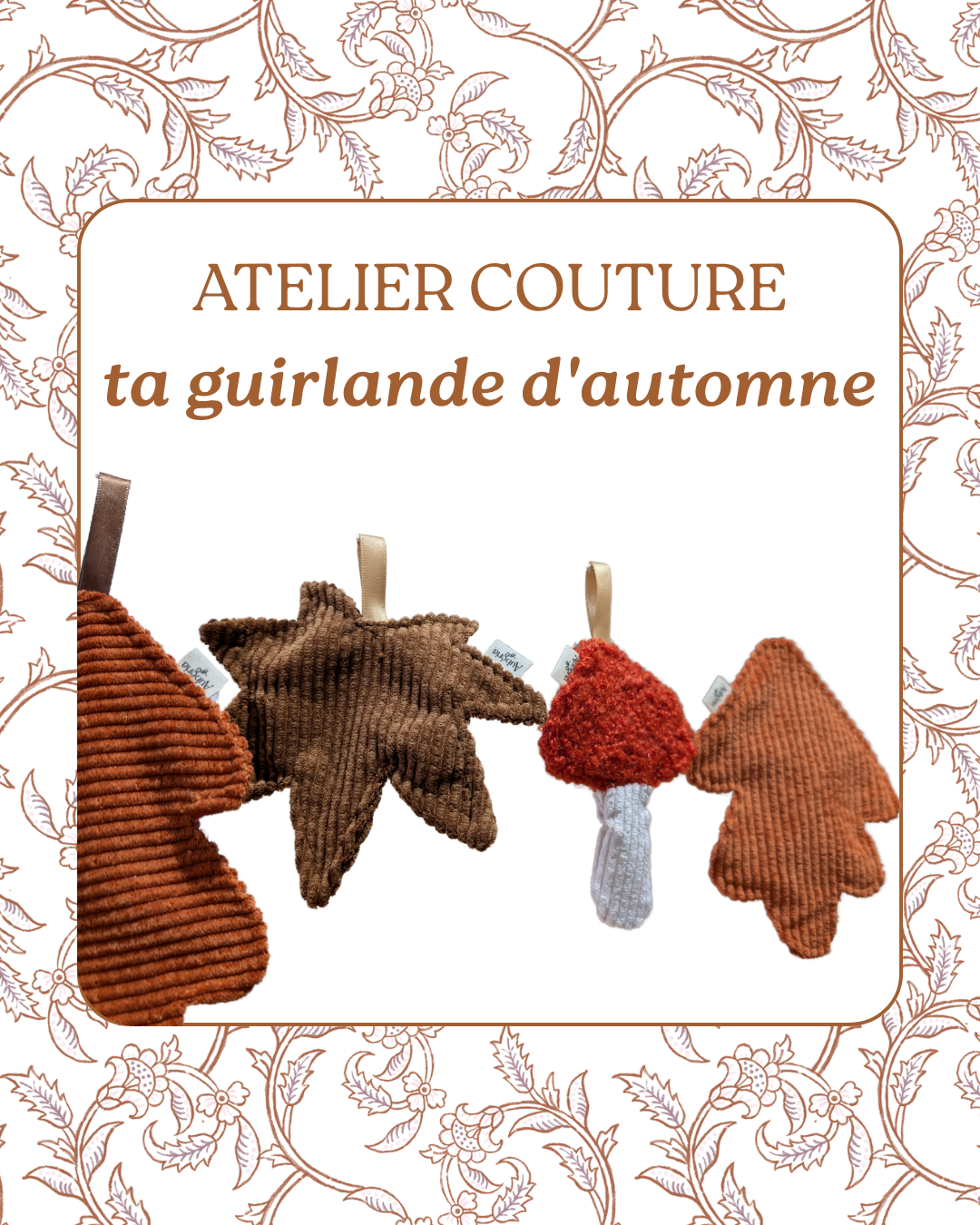 Atelier couture - Ta guirlande d'automne - Vendredi 30 octobre - 14h30-17h