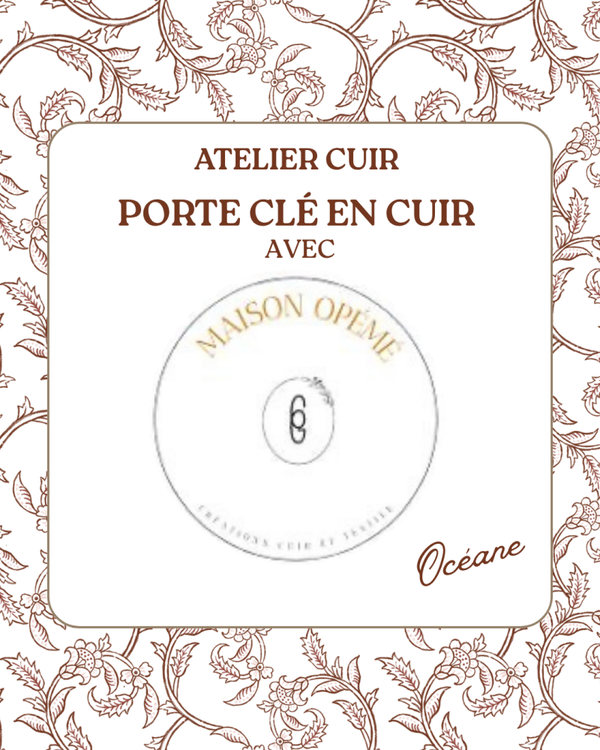 Atelier Cuir - Porte clé en cuir - Jeudi 6 août - 10h à 11h