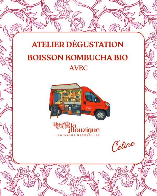 Dégustation kombuchas - Apéro (sans alcool) - Mercredi 29 juillet - 17h à 18h30
