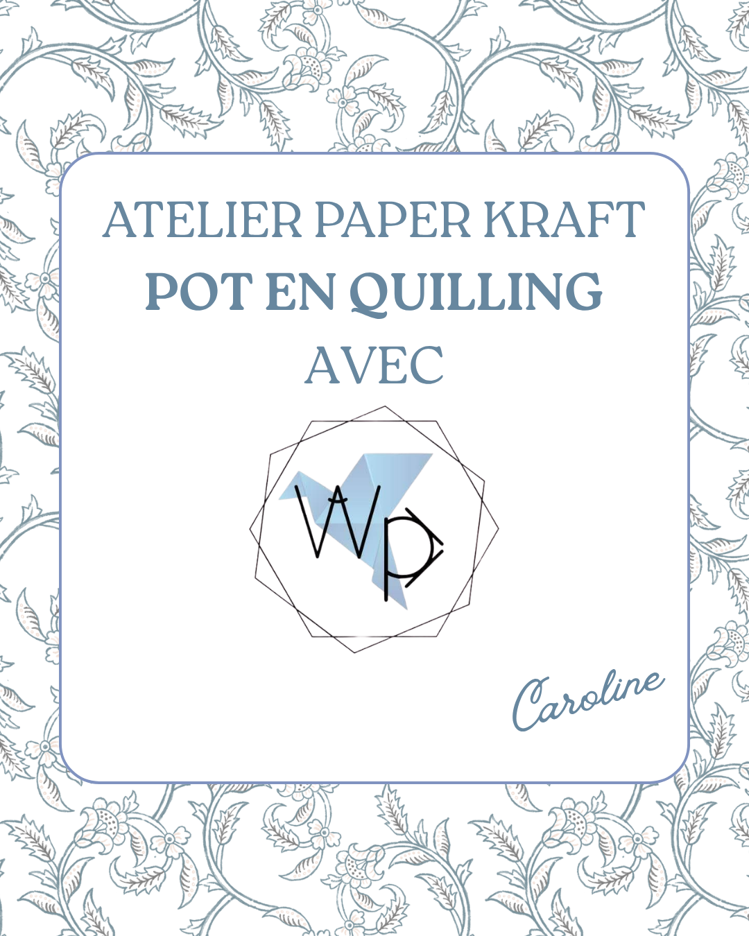 Atelier Paper Kraft - Pot en quilling - vendredi 17 juillet - 15h à 17h
