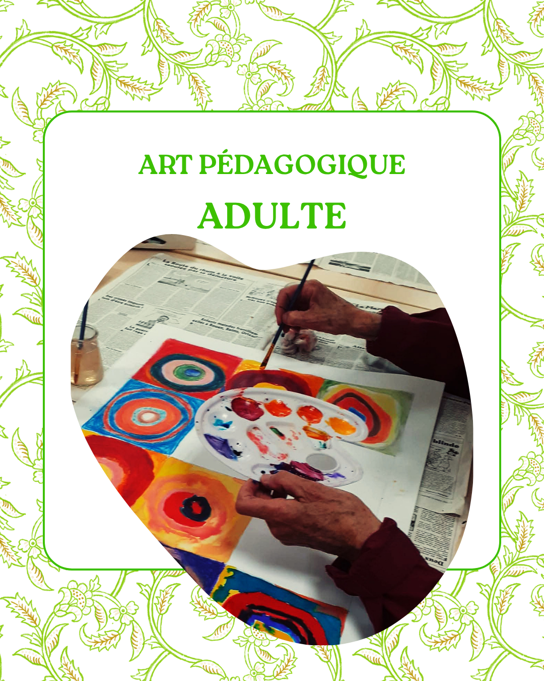 Art pédagogique adulte - Mercredi 23 septembre - 9h30 - 11h30