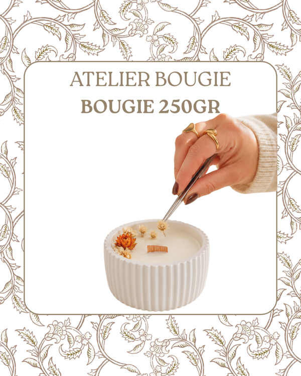 Bougie Florale - 250g - Mercredi 21 Octobre 14h30 à 16h30