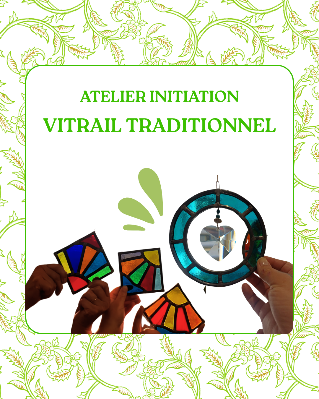 Atelier Vitrail - Initiation vitrail traditionnel - Jeudi 29 octobre - 10h30-16h