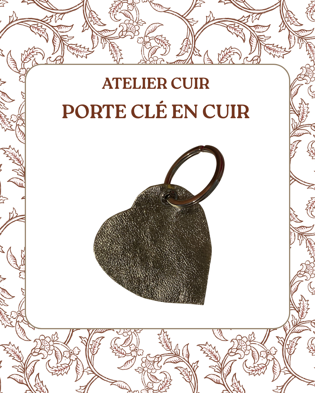 Atelier Cuir - Porte clé en cuir - Mercredi 28 octobre - 9h30 - 11h