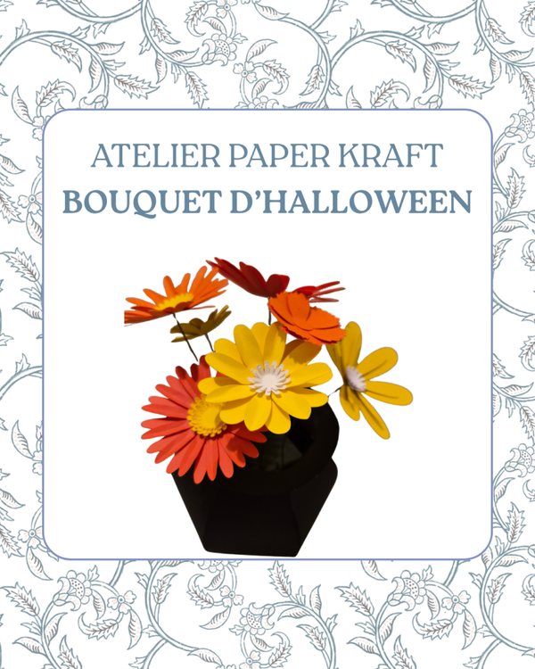 Atelier Paper Kraft - Bouquet de fleurs  d'halloween en papier - Samedi 24 octobre - 9h30/11h30