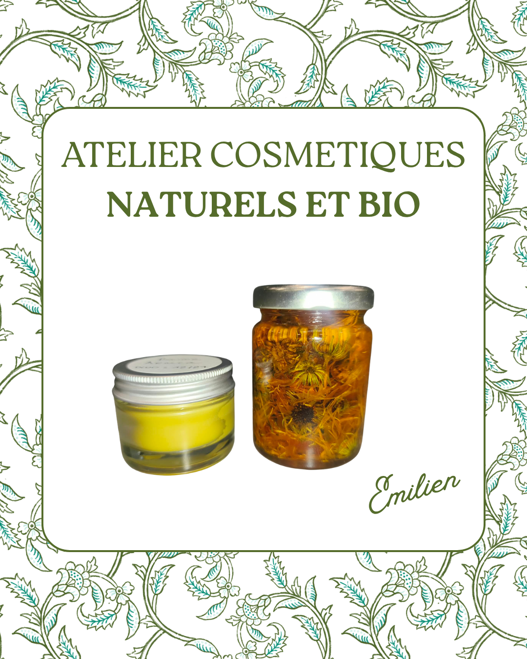 Confection de cosmetiques naturels - Vendredi 16 Octobre - 14h30-16h