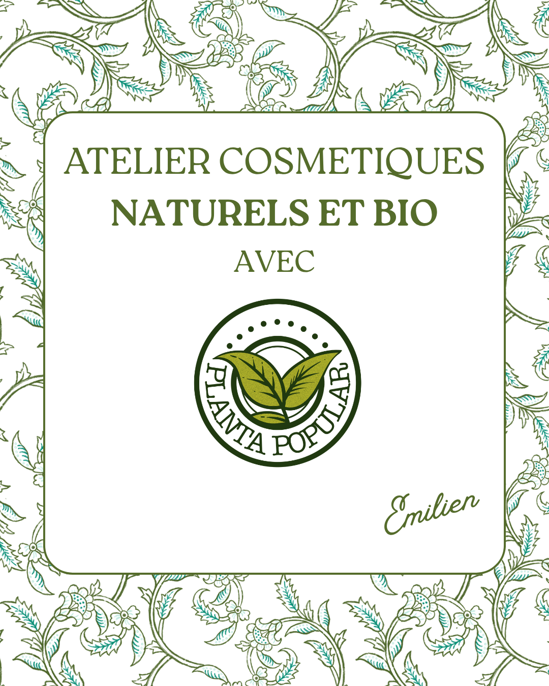 Confection de cosmetiques naturels - vendredi 4 septembre - 14h30-16h