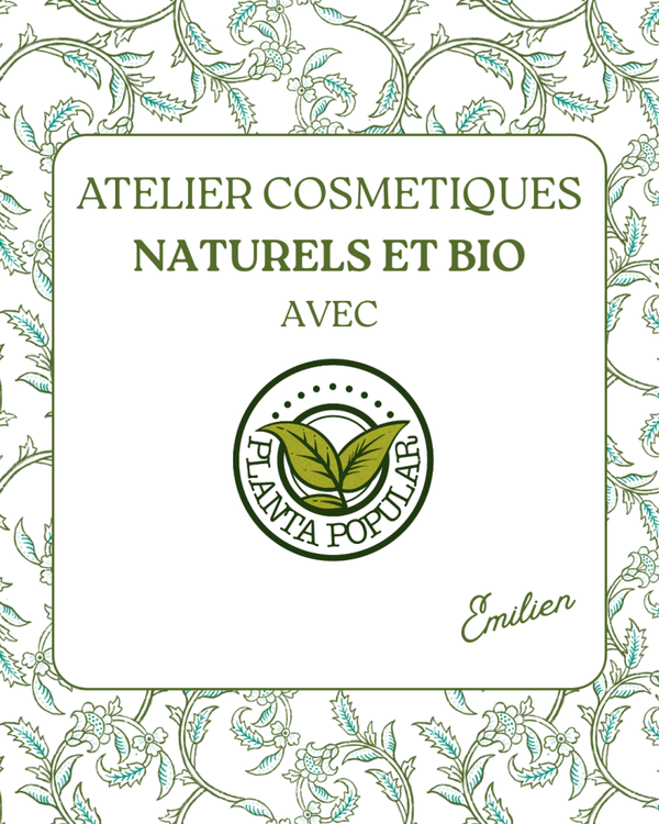 Confection de cosmetiques naturels - vendredi 4 septembre - 14h30-16h