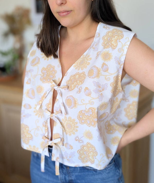 Blouse d'été sans manche - Loraine