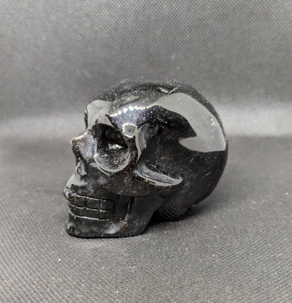 Black Rose Quartz skull