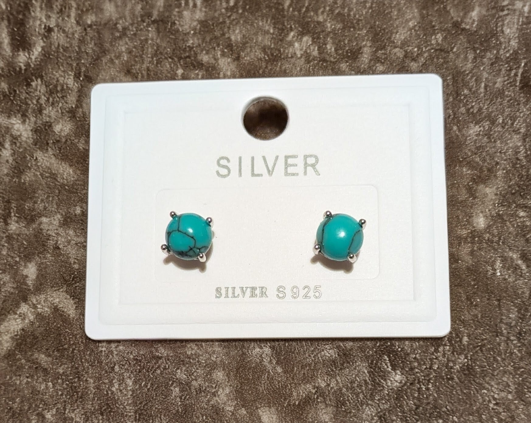 Turquoise stud earrings