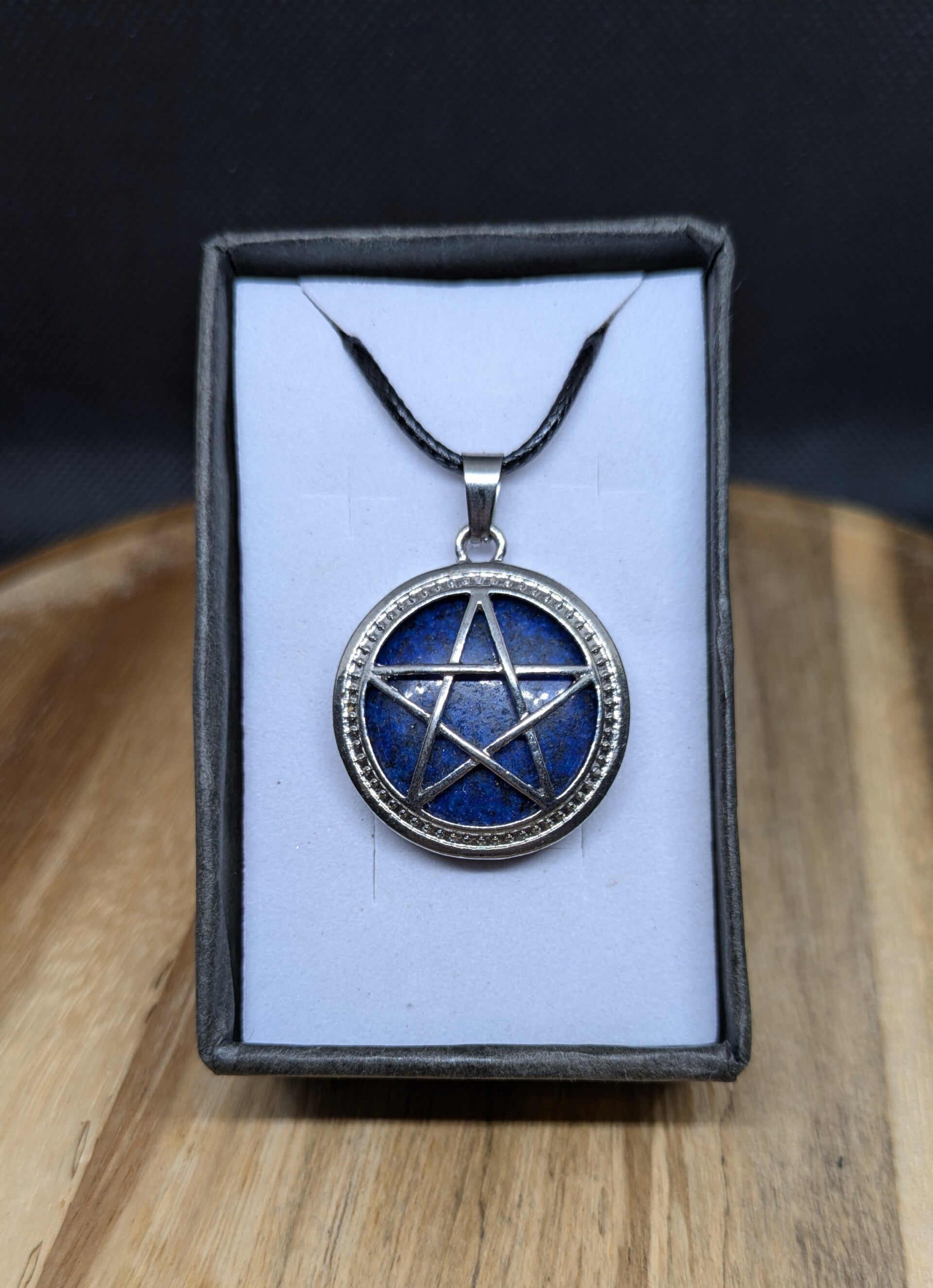 Pentacle full moon pendant