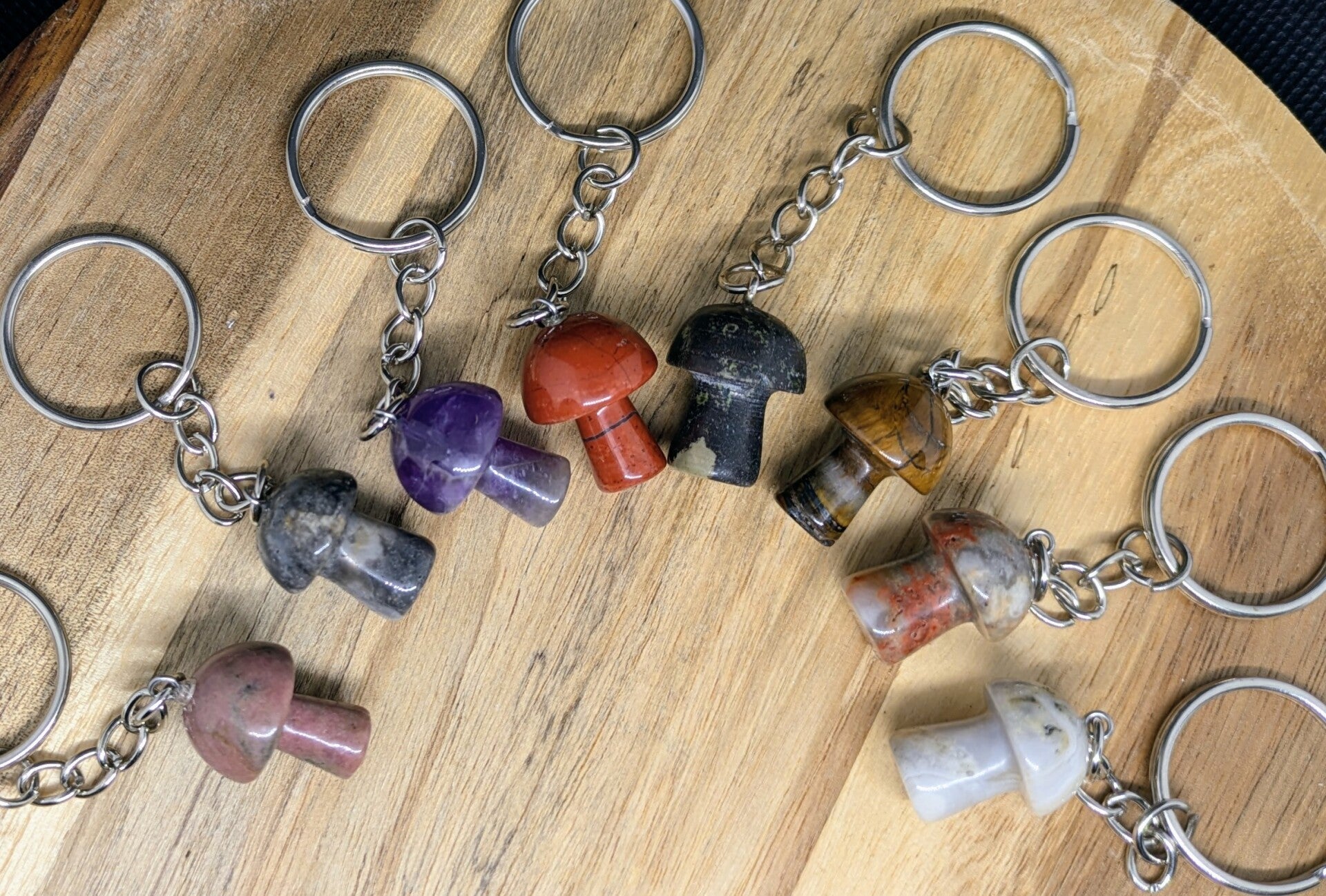 Mushroom keyring
