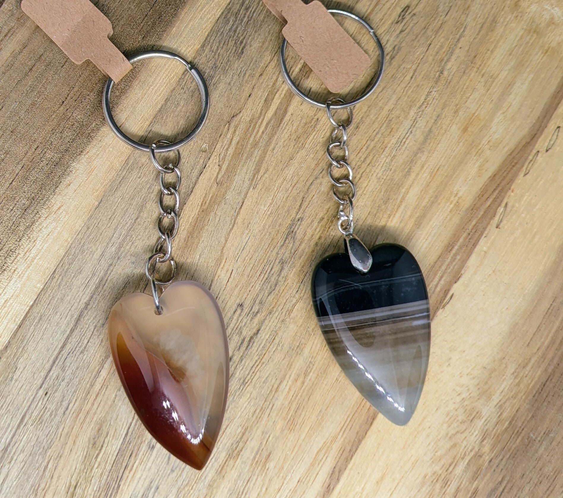 Long heart keyring