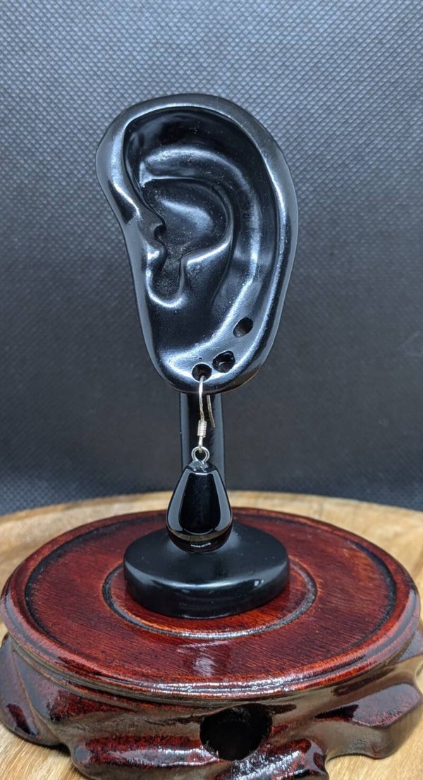 3D Teardrop dangle earrings