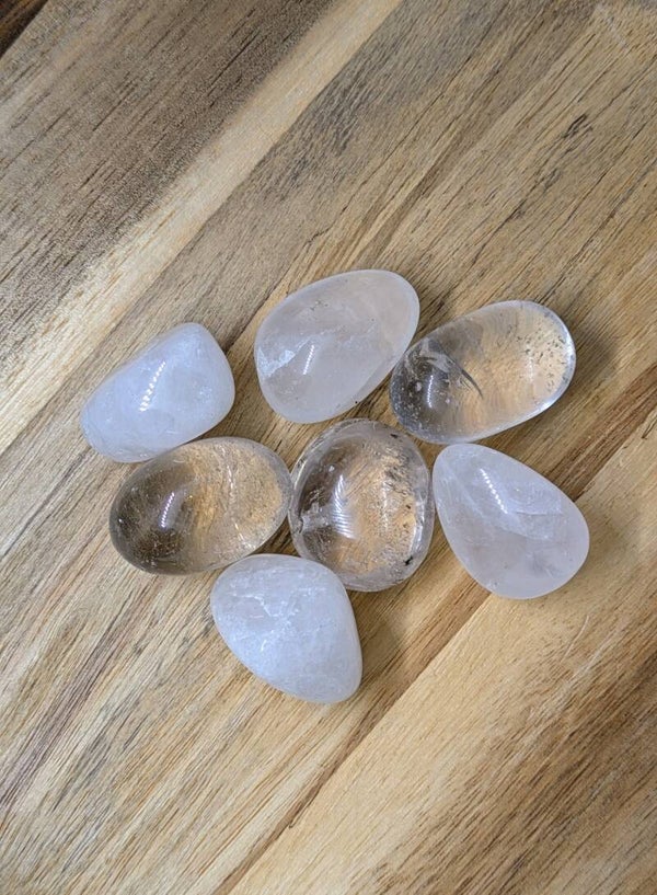 Clear Quartz tumble stone