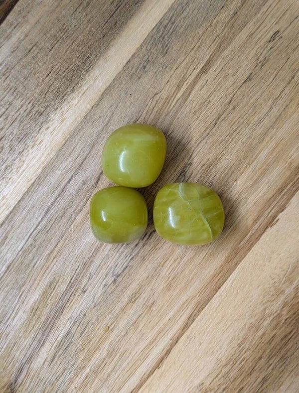 Jade tumble stone